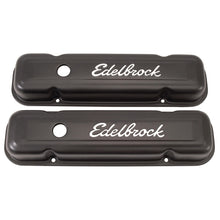 Load image into Gallery viewer, Edelbrock Valve Cover Signature Series Pontiac 1962-1979 301-455 CI V8 Low Black - DTX Performance