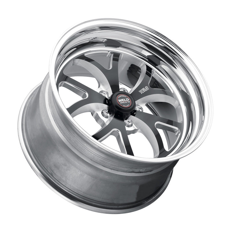 Weld S76 15x8.33 / 5x4.75 BP / 3.5in. BS Black Wheel (Medium Pad) - Non-Beadlock - DTX Performance