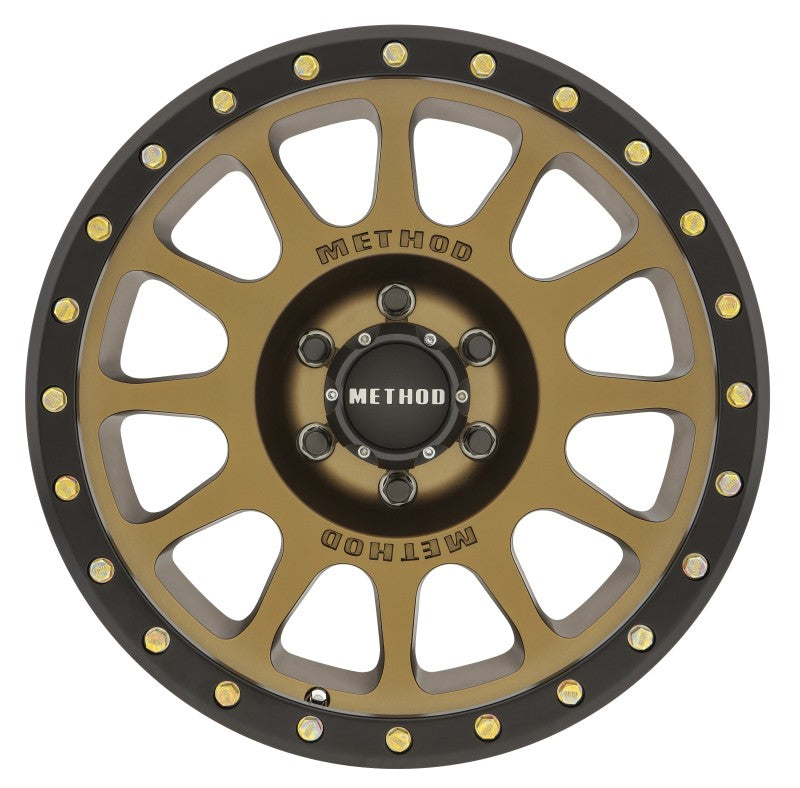 Method MR305 NV 18x9 0mm Offset 6x5.5 108mm CB Method Bronze/Black Street Loc Wheel - DTX Performance