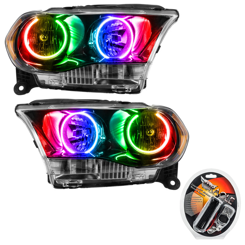 Oracle 11-13 Dodge Durango SMD HL Halogen - Black - ColorSHIFT - DTX Performance