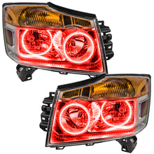 Load image into Gallery viewer, Oracle Lighting 08-15 Nissan Armada Pre-Assembled LED Halo Headlights -Red - DTX Performance