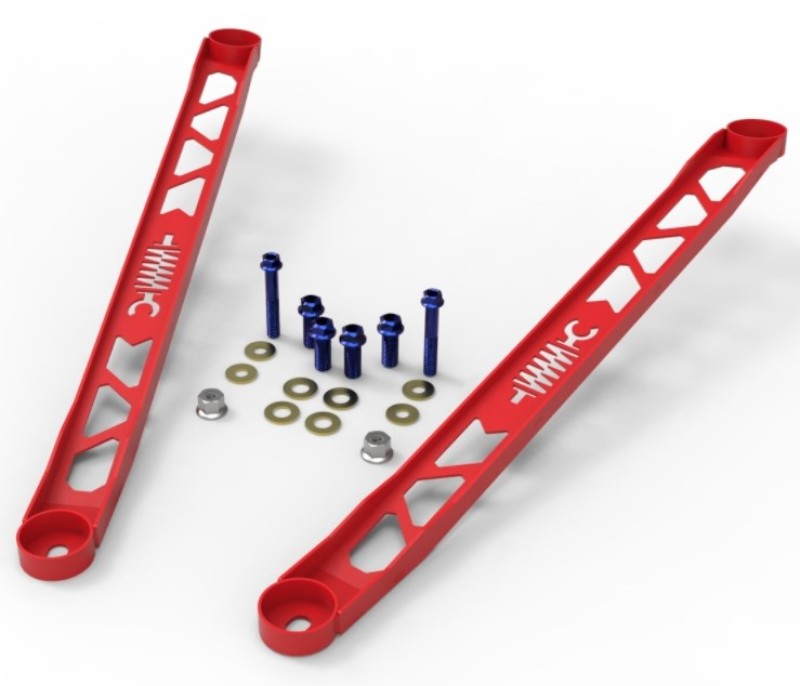 aFe CONTROL 304 Stainless Steel Front Suspension Strut Brace Red - Toyota GR Supra (A90) 20-21 - DTX Performance