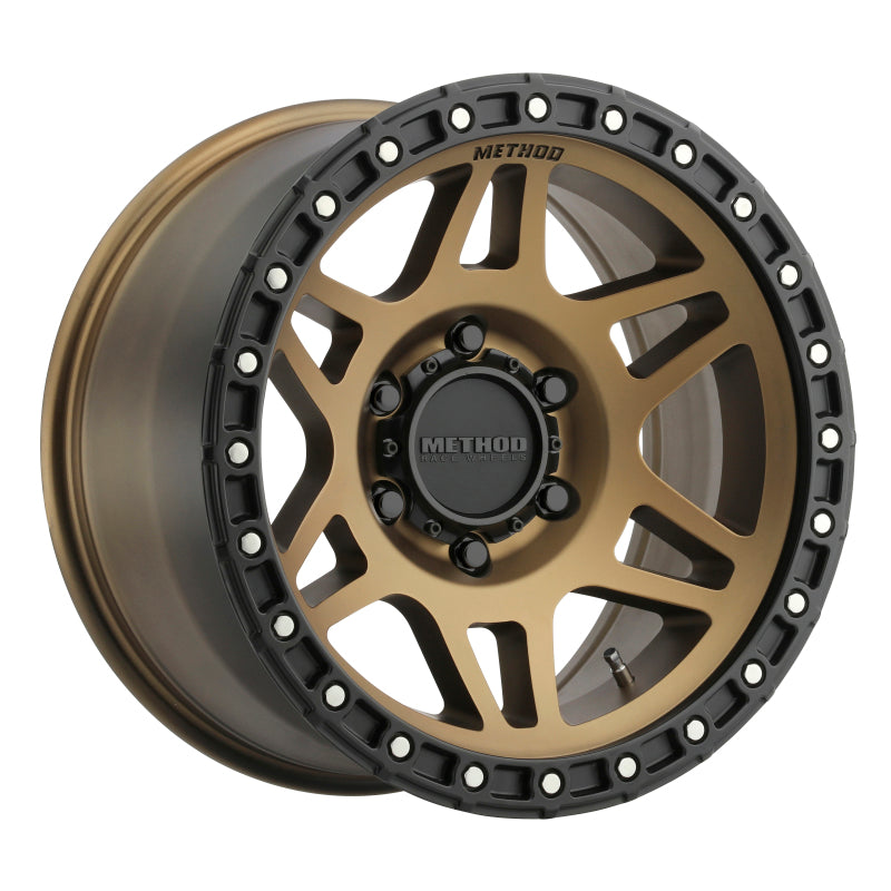 Method MR312 17x8.5 0mm Offset 6x5.5 106.25mm CB Method Bronze/Black Street Loc Wheel - DTX Performance