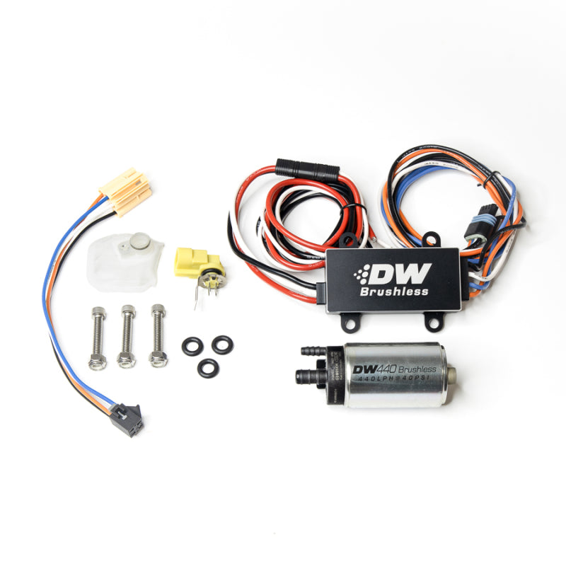 DeatschWerks 14-19 Ford Fiesta ST 440lph InTank Brushless Fuel Pump w/9-0912 Instl kit/C103 Contrllr - DTX Performance