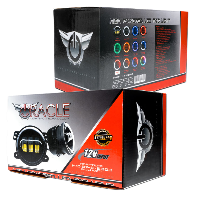 Oracle High Powered LED Fog Lights - Red - DTX Performance