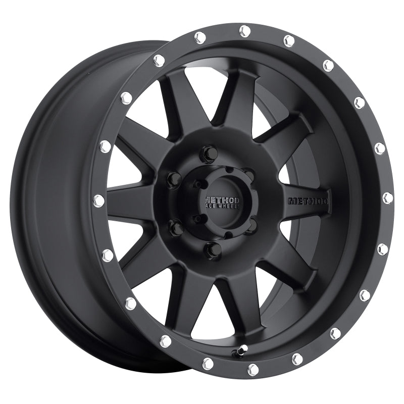 Method MR301 The Standard 17x9 -12mm Offset 6x5.5 108mm CB Matte Black Wheel - DTX Performance